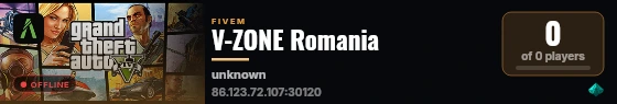V-ZONE Romania live status badge