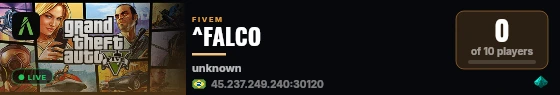 ^FALCO live status badge