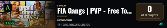 FIA Gangs | PVP - Free To Play live status badge