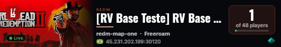 [RV Base Teste] RV Base Teste live status badge