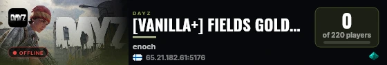 [VANILLA+] FIELDS GOLDEN :: GUNS++ :: PVE :: HIGH LOOT | Livonia live status badge