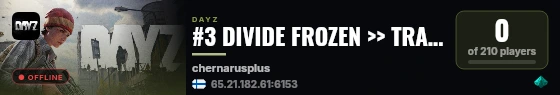 #3 DIVIDE FROZEN >> TRADER ENABLED >> X10 LOOT >> CHERNO #3 live status badge