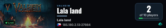 Lala land live status badge