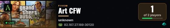 Art CFW live status badge