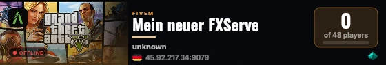 Mein neuer FXServe live status badge