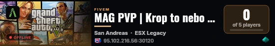 MAG PVP | Krop to nebo uhni live status badge