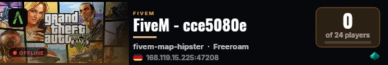 FiveM - cce5080e live status badge
