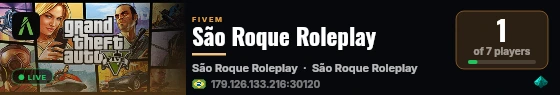 São Roque Roleplay live status badge
