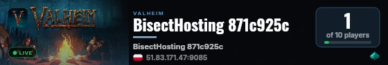 BisectHosting 871c925c live status badge