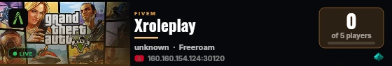 Xroleplay live status badge