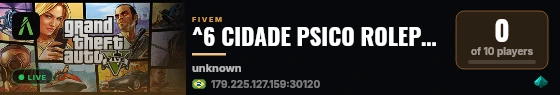 ^6 CIDADE PSICO ROLEPLAY RIO DE JANEIRO RP INAUGUROU HOJE🌈 live status badge
