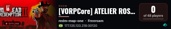 [VORPCore] ATELIER ROSA NEGRA live status badge