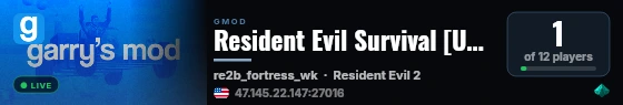 Resident Evil Survival [US-WEST] live status badge