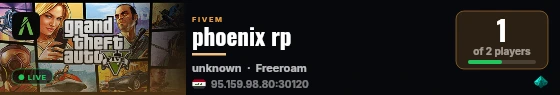 phoenix rp live status badge