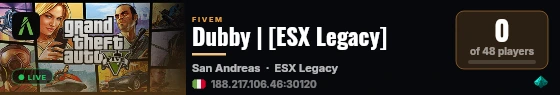 Dubby | [ESX Legacy] live status badge
