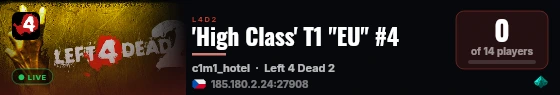 'High Class' T1 "EU" #4 live status badge