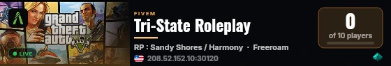 Tri-State Roleplay live status badge