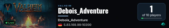 Debois_Adventure live status badge
