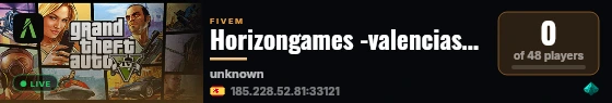 Horizongames -valenciaservers- test live status badge
