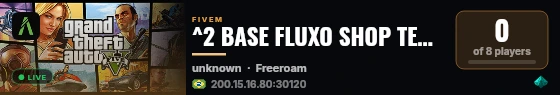 ^2 BASE FLUXO SHOP TEMA PROPRIO 😈 ^7 | ✔️ BASE OTIMIZADA E INOVADORA ✔️ | 🌀 https://discord.gg/wzPgpUjCuk live status badge