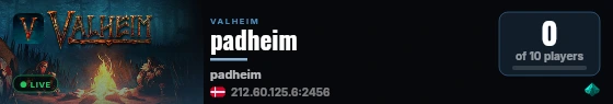 padheim live status badge