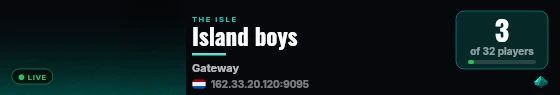 Island boys live status badge