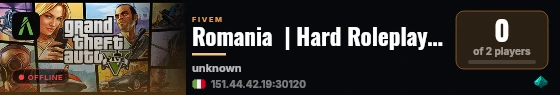 Romania  | Hard Roleplay | [discord.gg/] live status badge