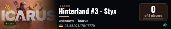 Hinterland #3 - Styx live status badge