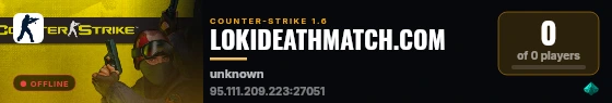 LOKIDEATHMATCH.COM live status badge