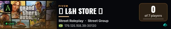❀ L&H STORE ❀ live status badge