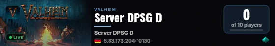 Server DPSG D live status badge