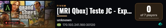 [MRI Qbox] Teste JC - Experimento live status badge