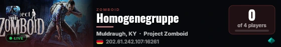 Homogenegruppe live status badge