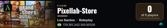 Pixellab-Store live status badge