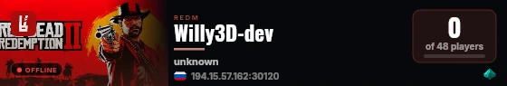 Willy3D-dev live status badge