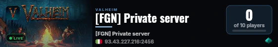 [FGN] Private server live status badge
