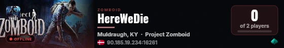 HereWeDie live status badge