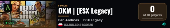 OKM | [ESX Legacy] live status badge