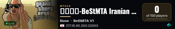 ░▒▓█-BeStMTA Iranian RPG Server-█▓▒░ live status badge