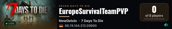 EuropeSurvivalTeamPVP live status badge