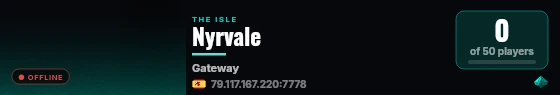 Nyrvale live status badge