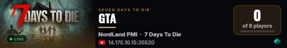 GTA live status badge