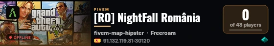 [RO] NightFall România live status badge