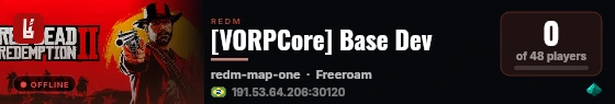 [VORPCore] Base Dev live status badge