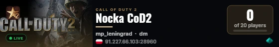 Nocka CoD2 live status badge