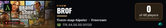 BROF live status badge