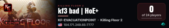 kf3 bad | HoE+ live status badge