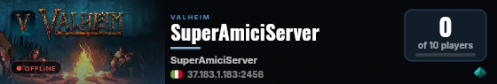 SuperAmiciServer live status badge