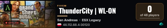  ThunderCity | WL-ON live status badge