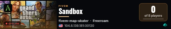 Sandbox live status badge
